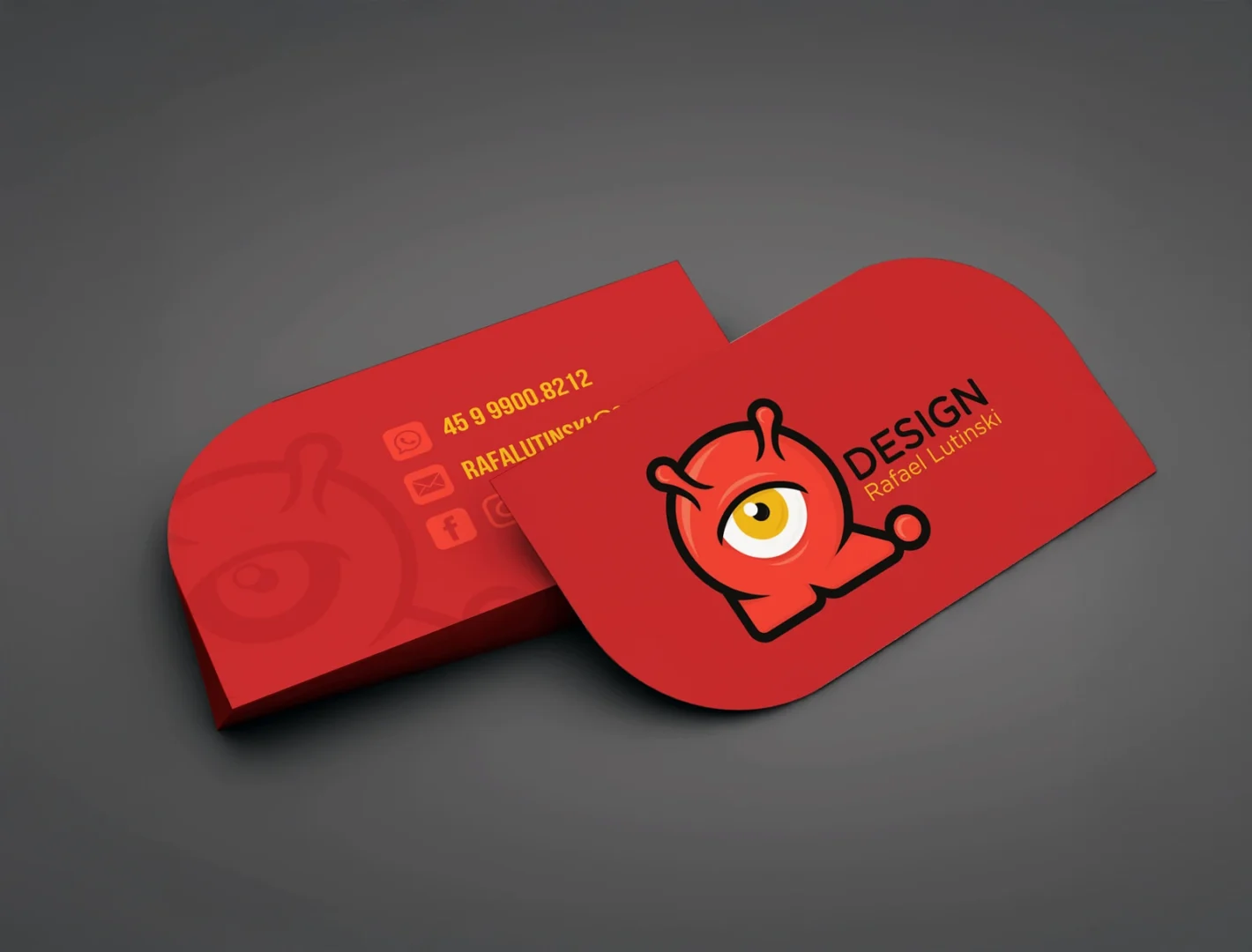 BUSINESS CARD, 400 GSM, CUSTOM DIE CUT, MATT LAMINATION,