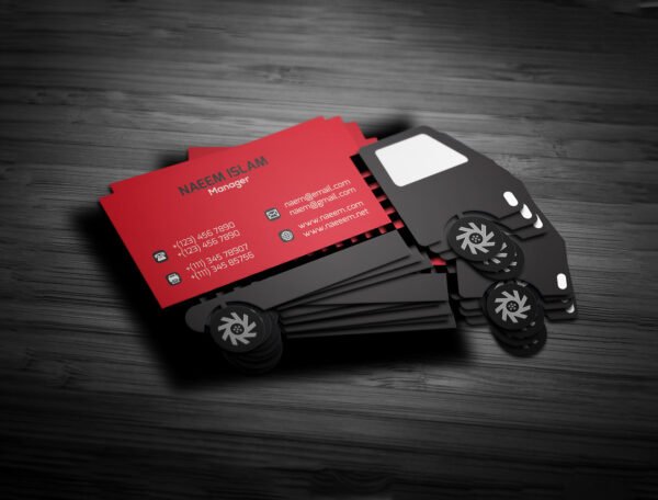 BUSINESS CARD, 400 GSM, CUSTOM DIE CUT, SPOT UV, MATT LAMINATION, - Image 3