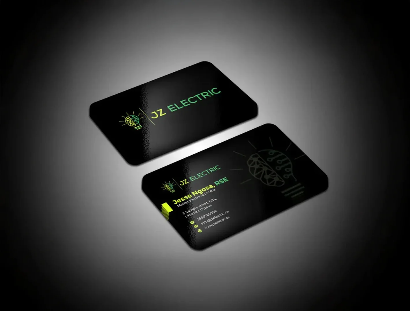BUSINESS CARD, 400 GSM, MATT LAMINATION, SPORT UV, ROUND CORNER