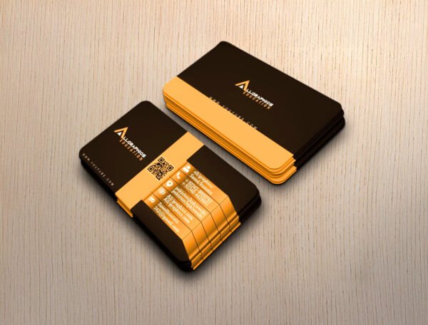 BUSINESS CARD, 400 GSM, ROUNDED CORNER, GOLD FOIL, MATT LAMINATION, - Image 3