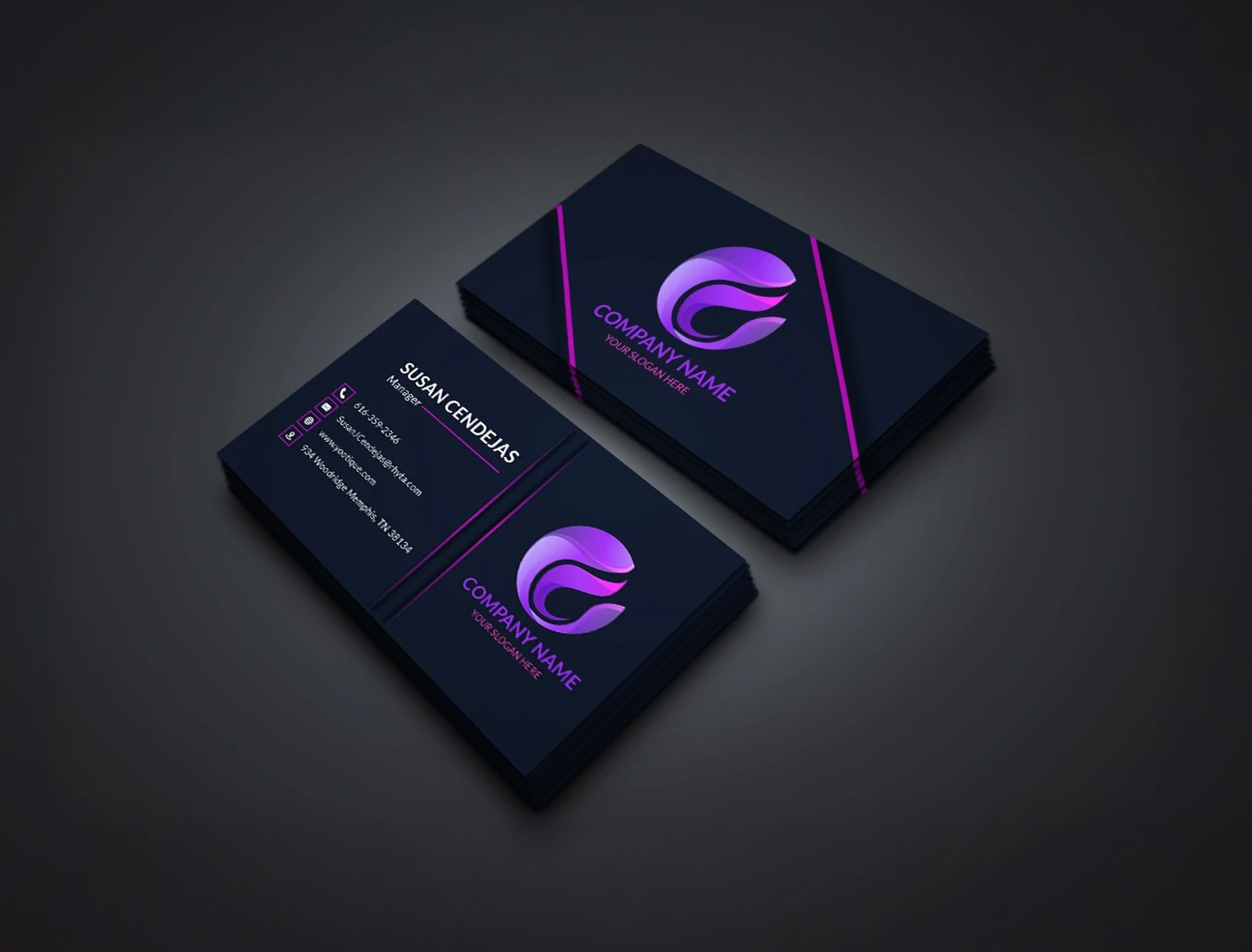 ABUXSS- BUSINESS CARD, 400 GSM, WITH GLOSSY LAMINATION-4