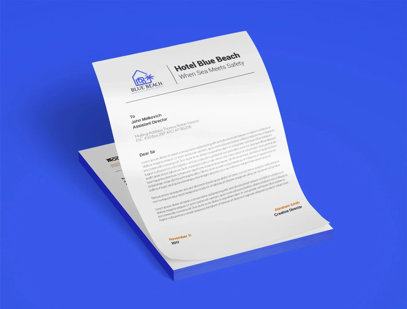 Letterhead Wood Free paper 120gsm