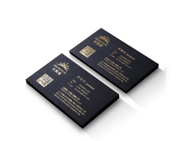 BUSINESS CARD, 400 GSM, GOLD FOIL, MATT LAMINATION - Image 4