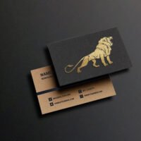 BUSINESS CARD, 400 GSM, GOLD FOIL, MATT LAMINATION-3