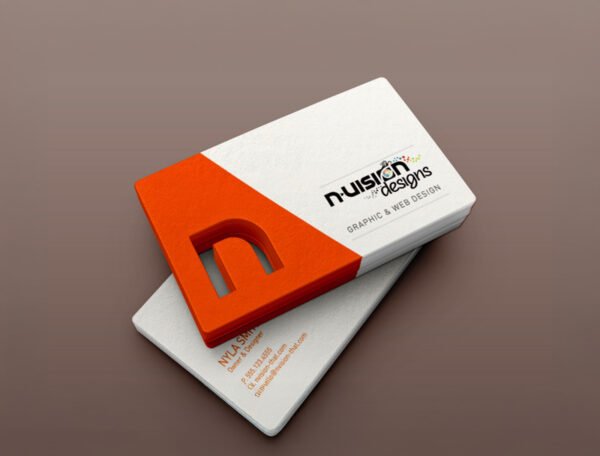 400 GSM Custom Die Cut Gold Fil Spot UV Matt Lamination Size: 9x5.5cm - Image 3