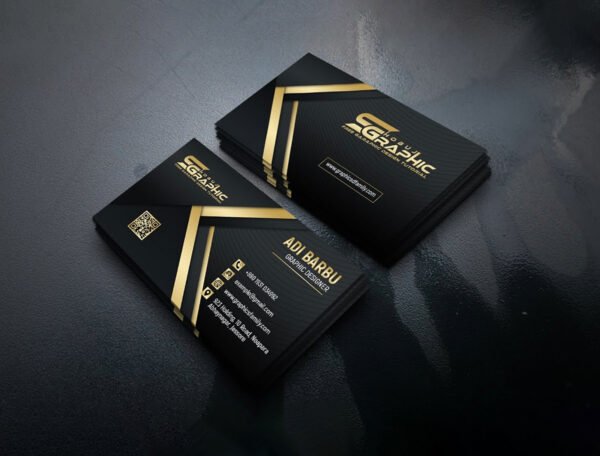 BUSINESS CARD, 400 GSM, GOLD FOIL, SPOT UV, MATT LAMINATION, - Image 4