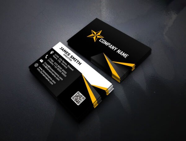BUSINESS CARD, 400 GSM, GOLD FOIL, SPOT UV, MATT LAMINATION, - Image 3