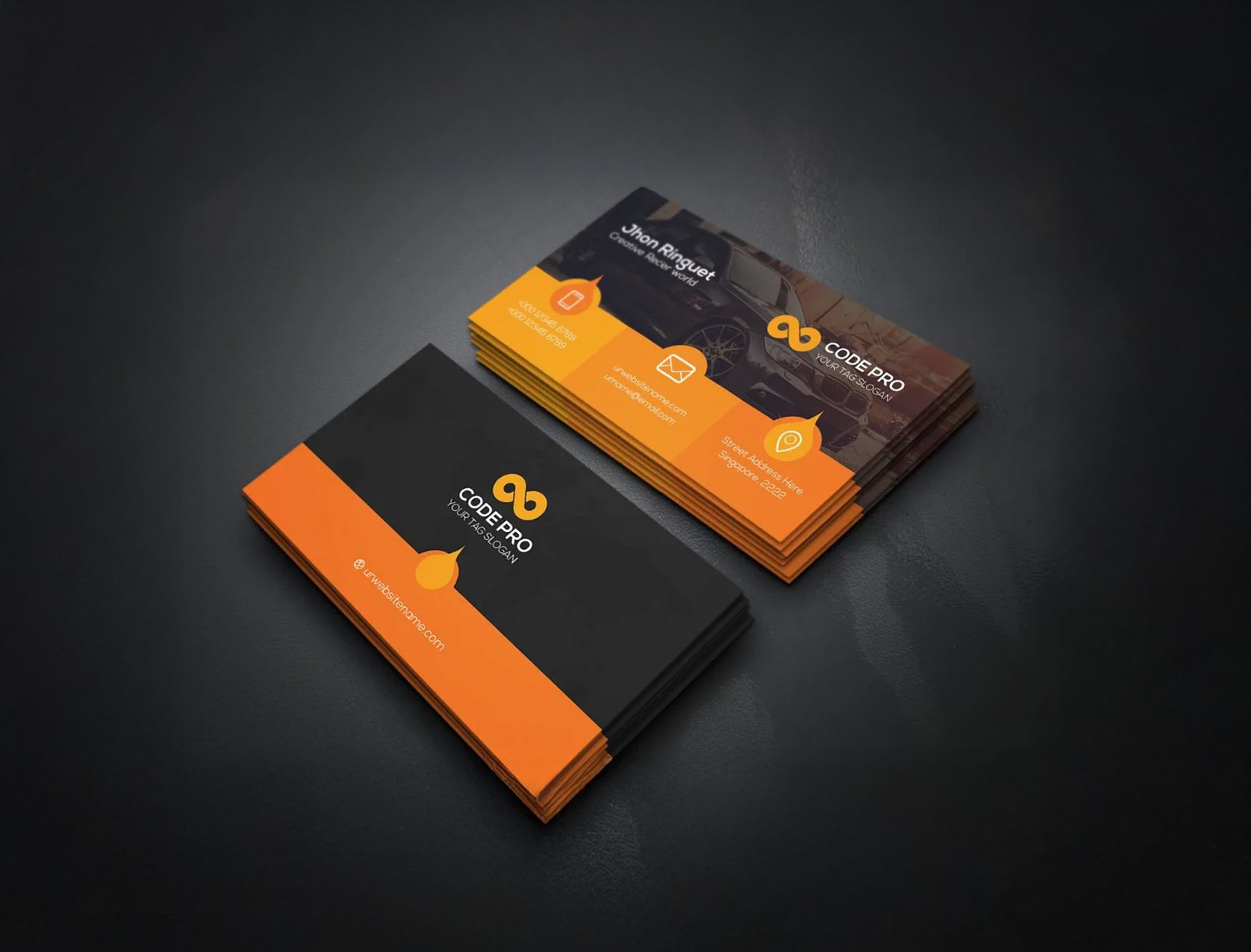 ABUXSS- BUSINESS CARD, 400 GSM WITH MATT LAMINATION-1