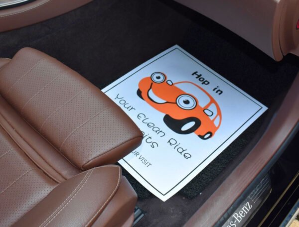 100 GSM Woodfree Paper Car Mat 2 Color Size 30x42 cm - Image 4