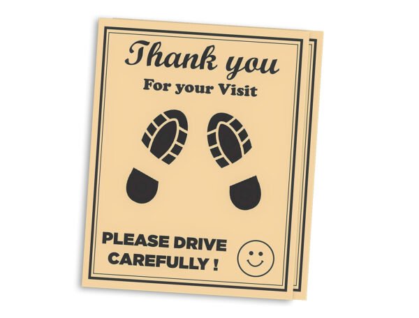 100 GSM Woodfree Paper Car Mat 2 Color Size 34x48 cm - Image 3