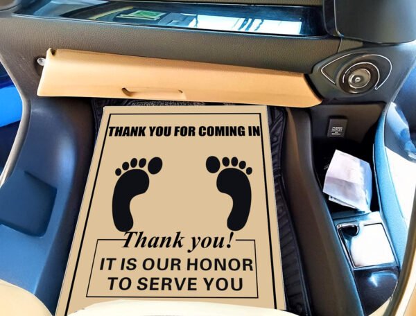 100 GSM Woodfree Paper Car Mat 2 Color Size 34x48 cm - Image 2