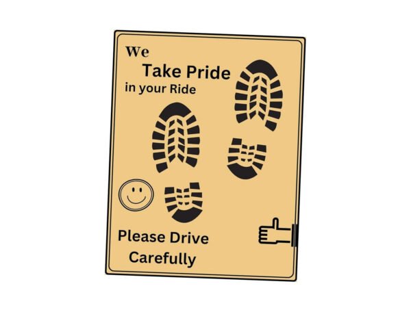 100 GSM Woodfree Paper Car Mat 4 Color Size 34x48 cm - Image 2