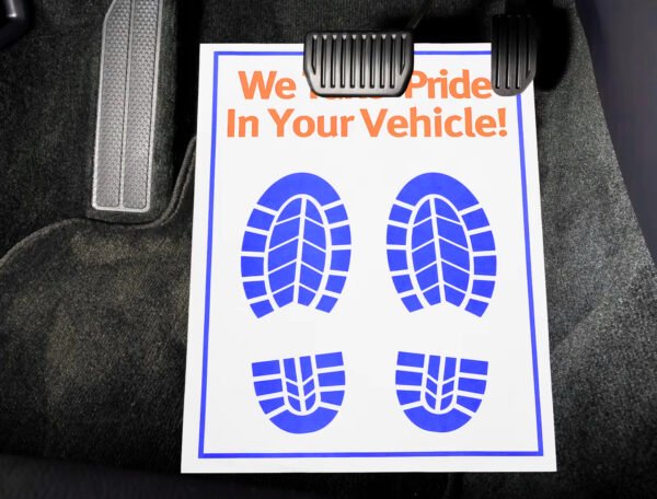 100 GSM Woodfree Paper Car Mat 4 Color Size 34x48 cm - Image 4