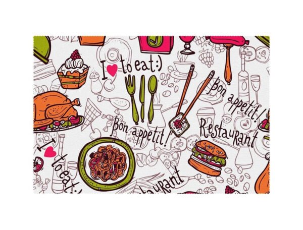 100 GSM Woodfree Paper Table Mat  (Size: 30x42 cm) 2 Color - Image 4
