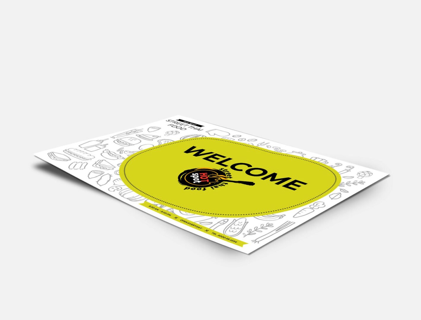 100 GSM Woodfree Paper Table Mat  (Size: 34x48cm) 2 Color