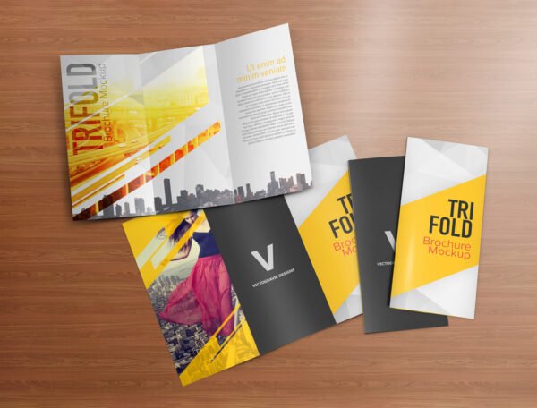 115 GSM Glossy Paper Brochure (Size: A3 Tryfold) - Image 2