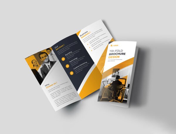 115 GSM Glossy Paper Brochure (Size: A3 Tryfold)