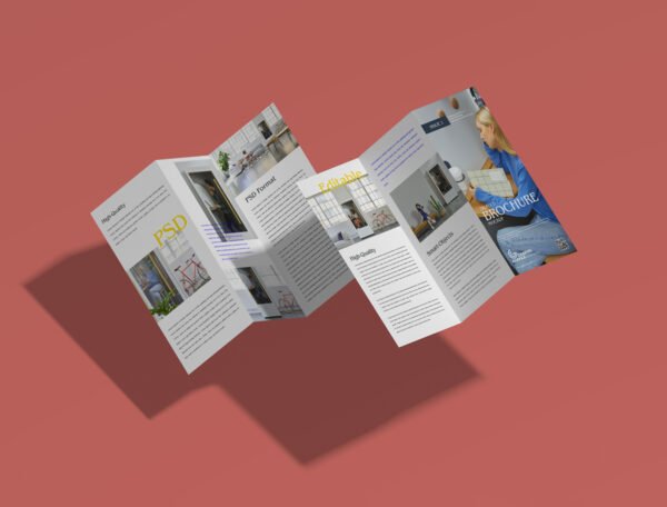 115 GSM Glossy Paper Brochure (Size: B4 Tryfold) - Image 4
