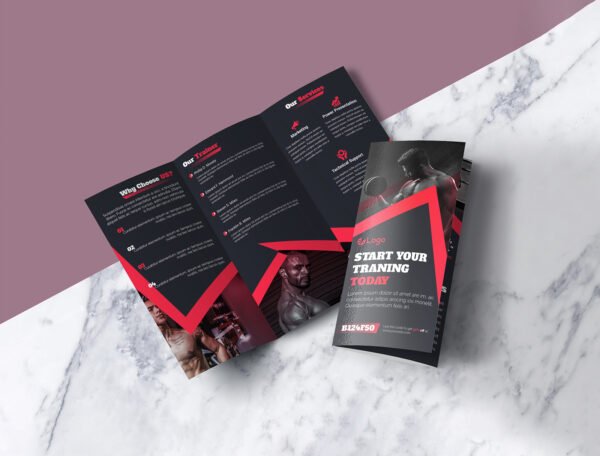 115 GSM Glossy Paper Brochure (Size: B4 Tryfold) - Image 3