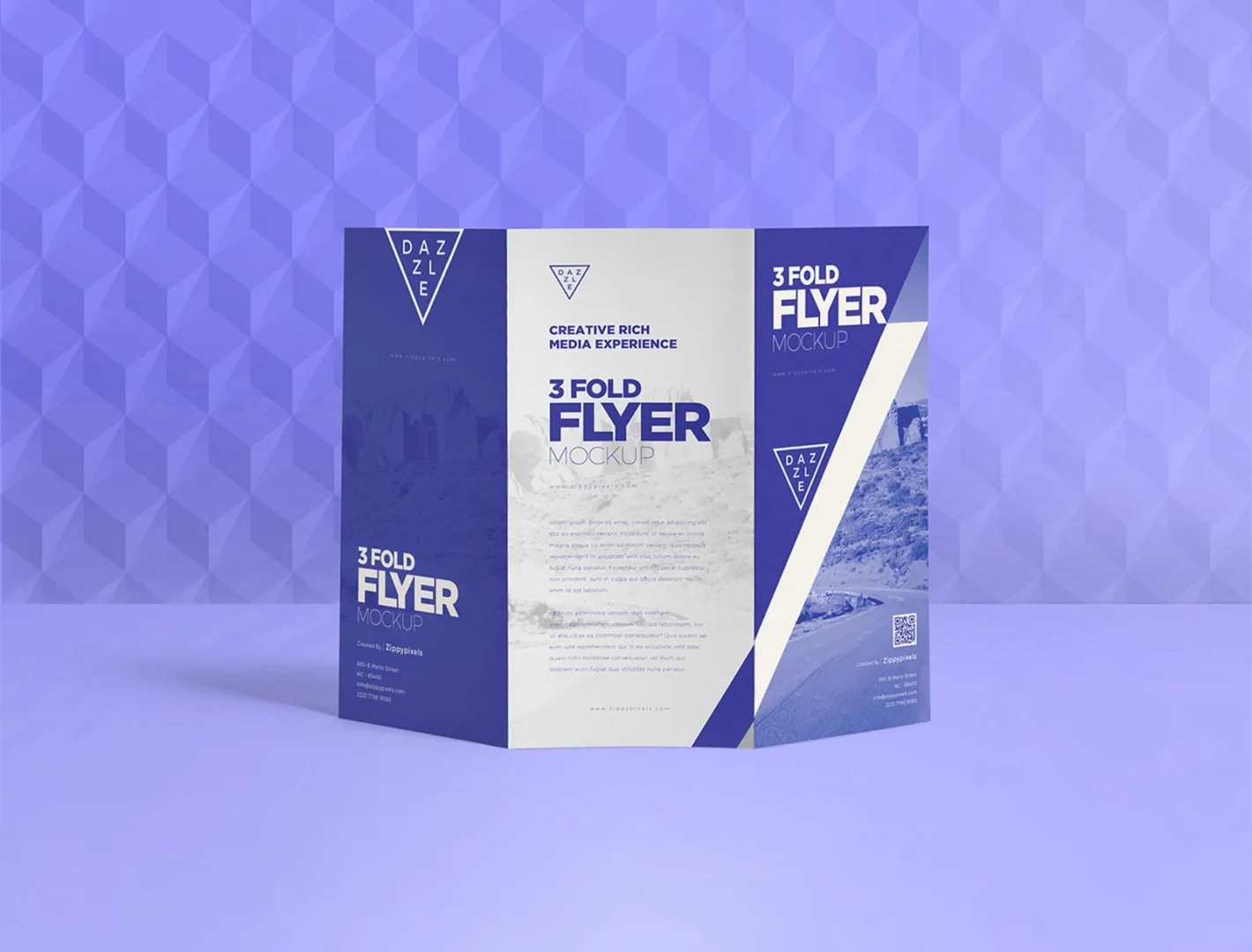 115 GSM Glossy Paper Brochure (Size: B4 Tryfold)