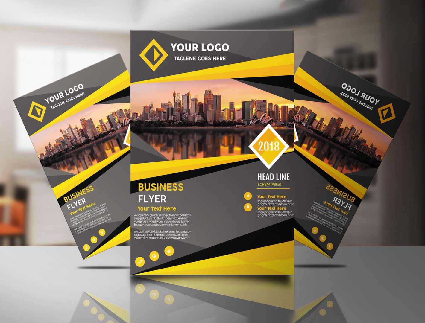 115 GSM Glossy Paper Flyer (Size: A3)