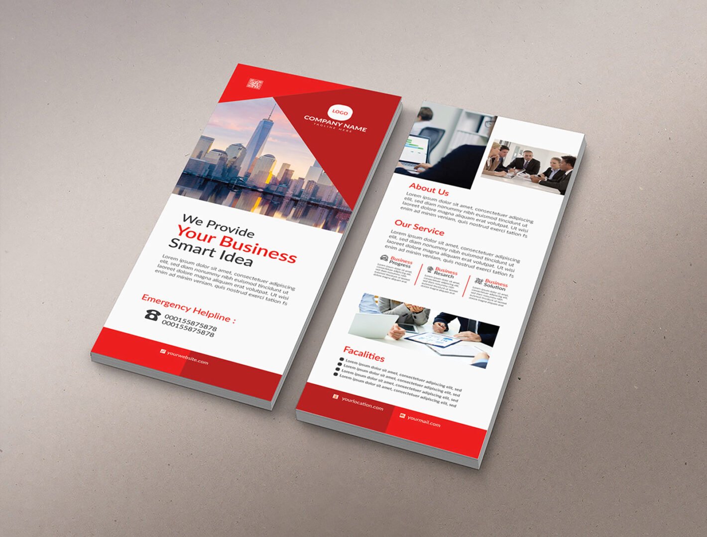 135 GSM Glossy Economy Flyer (Size: DL)
