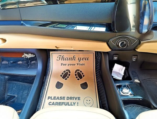 135 GSM Glossy Paper Car Mat 2 Color Size 30x42 cm - Image 4