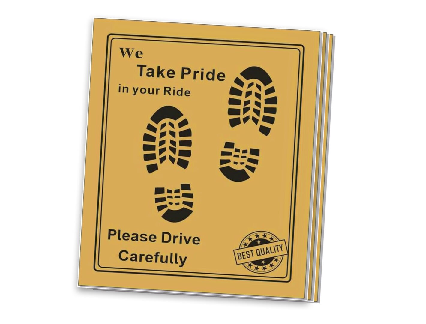 135 GSM Glossy Paper Car Mat 2 Color Size 34x48 cm
