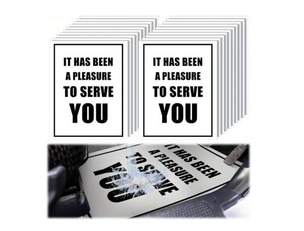 135 GSM Glossy Paper Car Mat 2 Color Size 48x68 cm