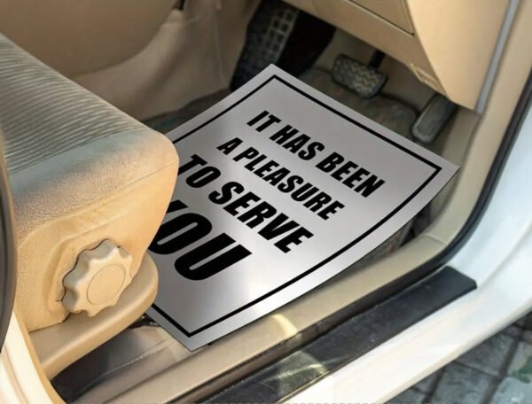 135 GSM Glossy Paper Car Mat 2 Color Size 48x68 cm - Image 4