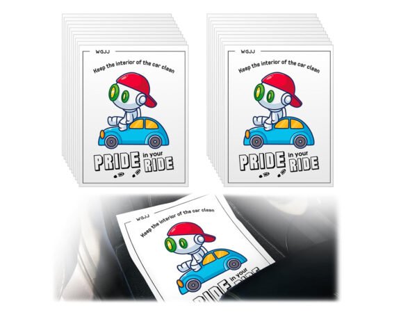 135 GSM Glossy Paper Car Mat 4 Color Size 30x42 cm