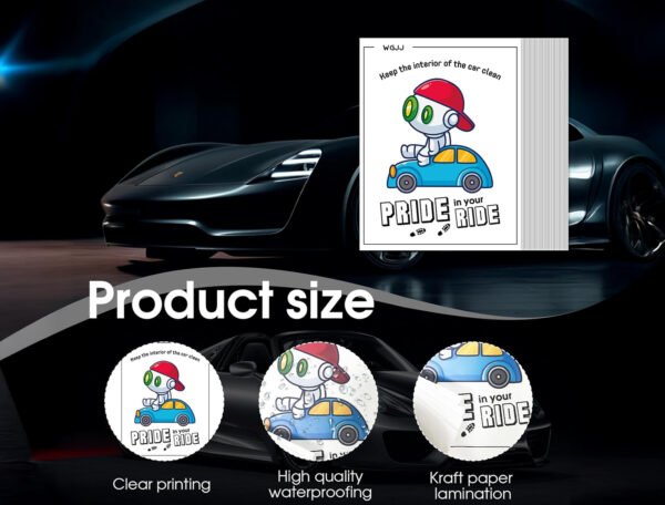 135 GSM Glossy Paper Car Mat 4 Color Size 30x42 cm - Image 4