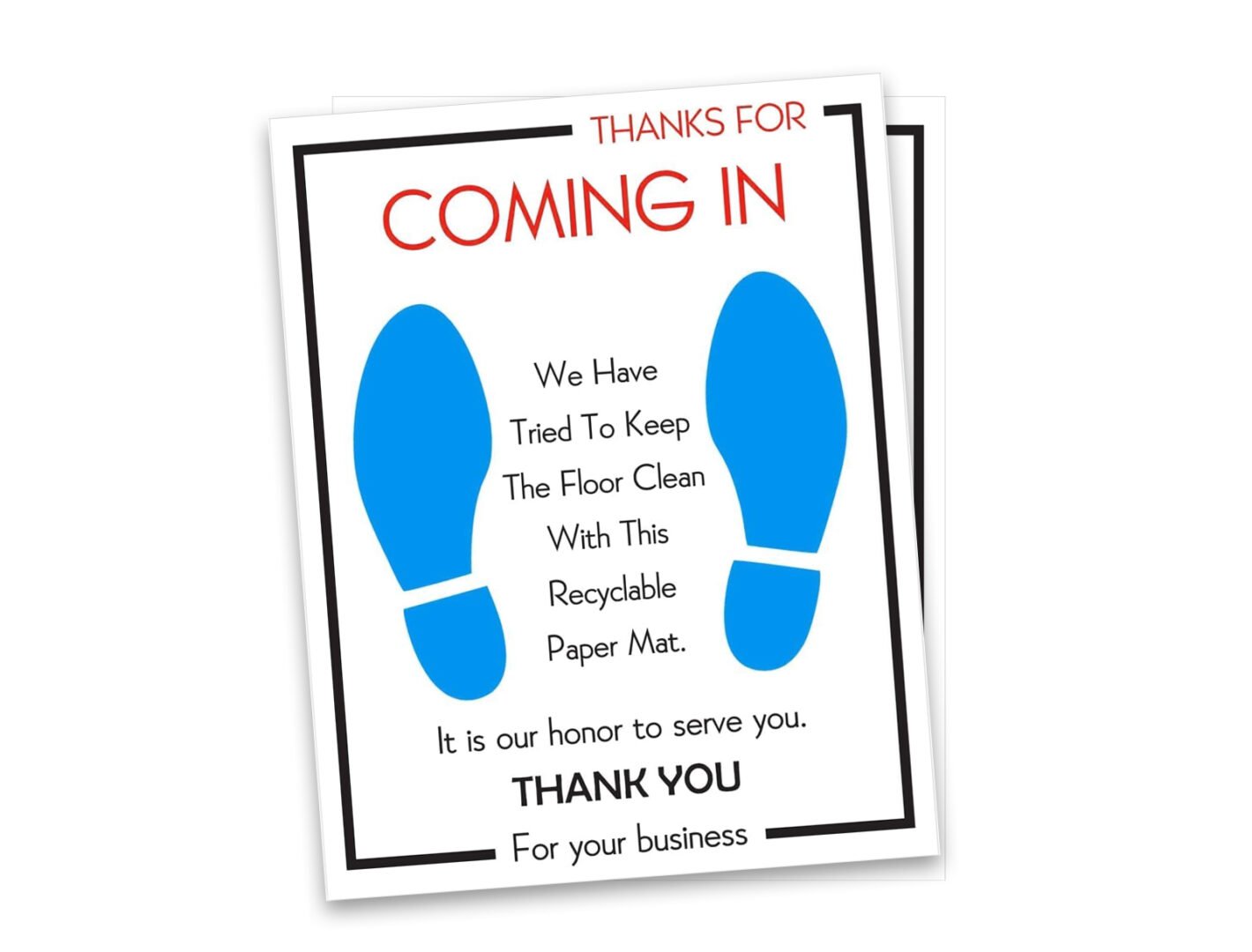135 GSM Glossy Paper Car Mat 4 Color Size 34x48 cm