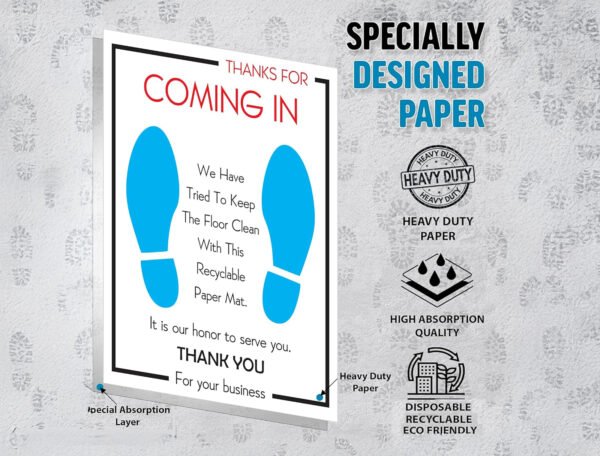135 GSM Glossy Paper Car Mat 4 Color Size 34x48 cm - Image 4