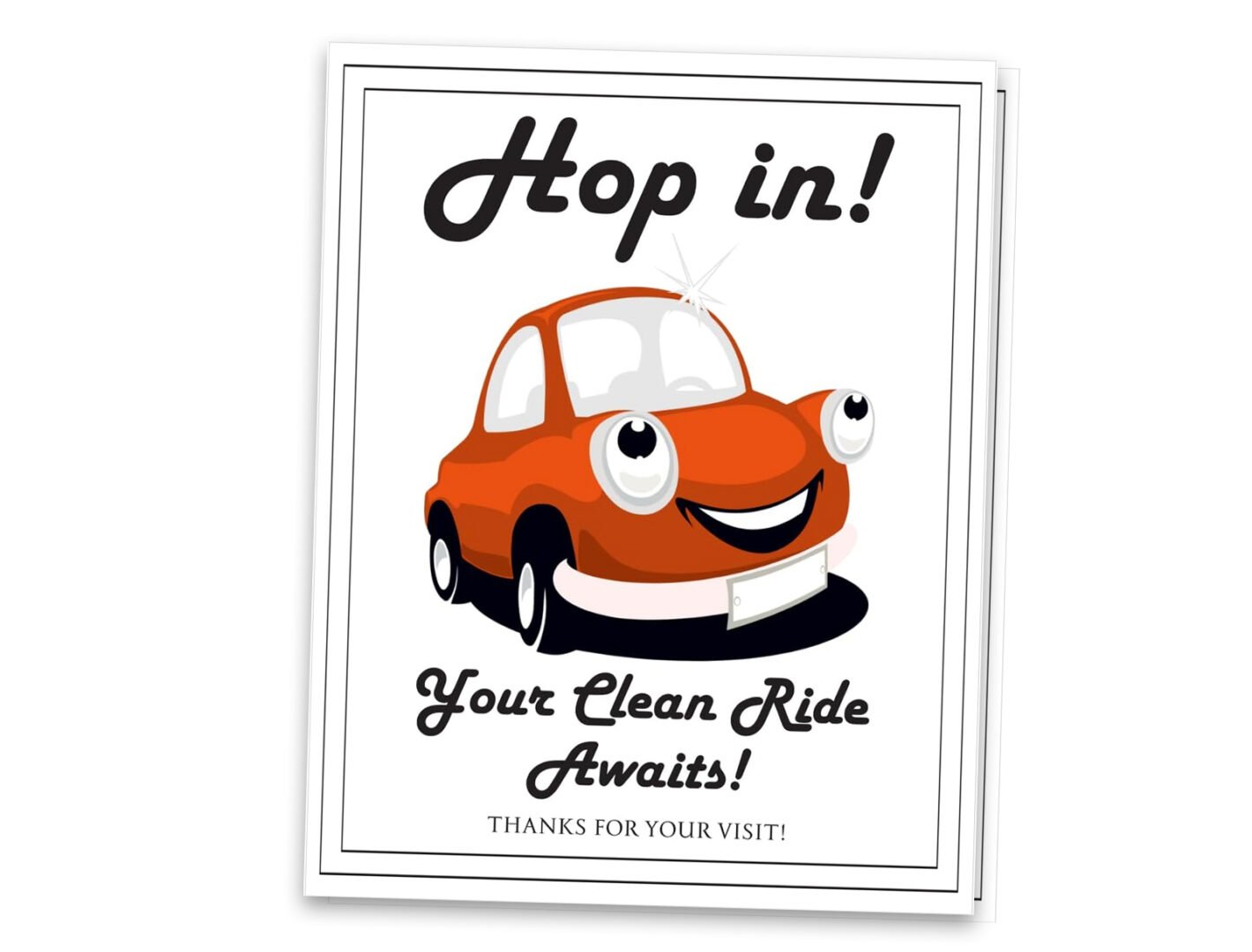 135 GSM Glossy Paper Car Mat 4 Color Size 42x60 cm