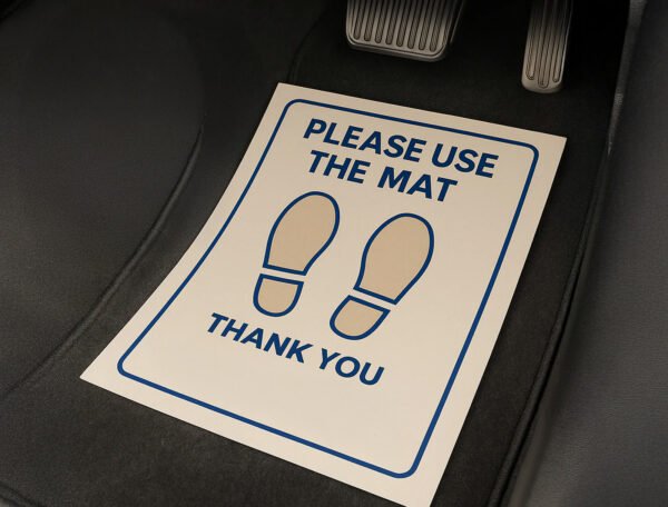 135 GSM Glossy Paper Car Mat 4 Color Size 48x68 cm - Image 3