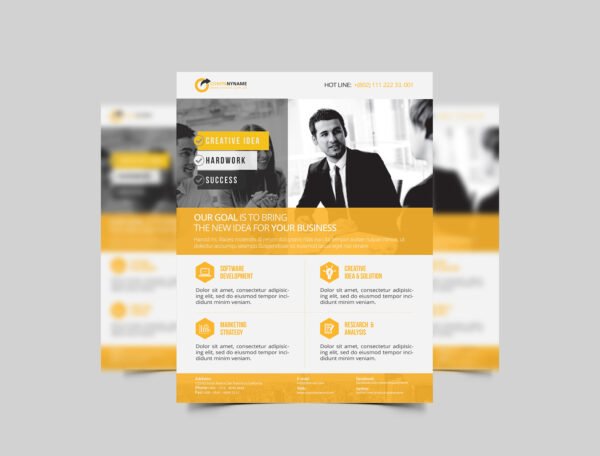 135 GSM Glossy Paper Flyer (Size: A3) - Image 2