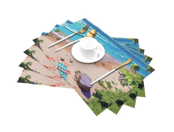 135 GSM Glossy Paper Table Mat  (Size: 30x42 cm) 2 Color - Image 3