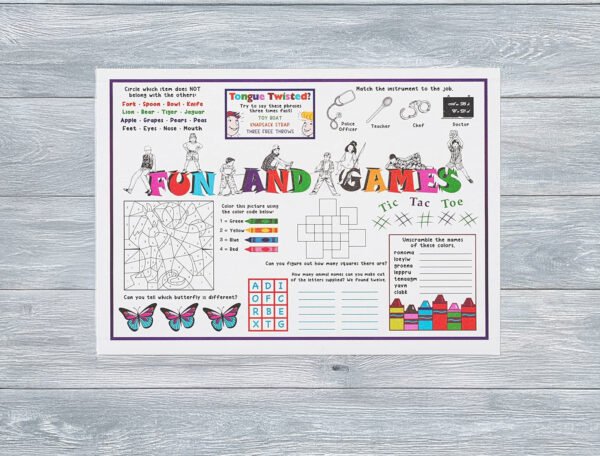 135 GSM Glossy Paper Table Mat  (Size: 34x48cm) - Image 2
