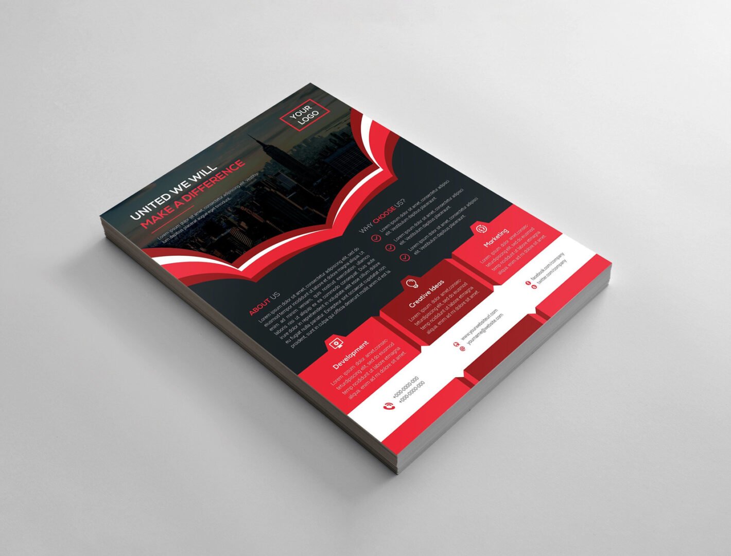 170 GSM Glossy Economy Flyer (Size: B6)