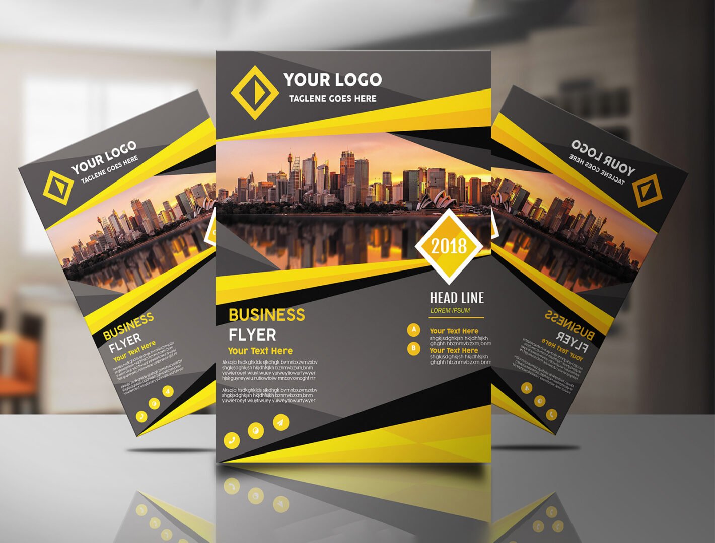 200 GSM Glossy Paper Flyer (Size: A3)