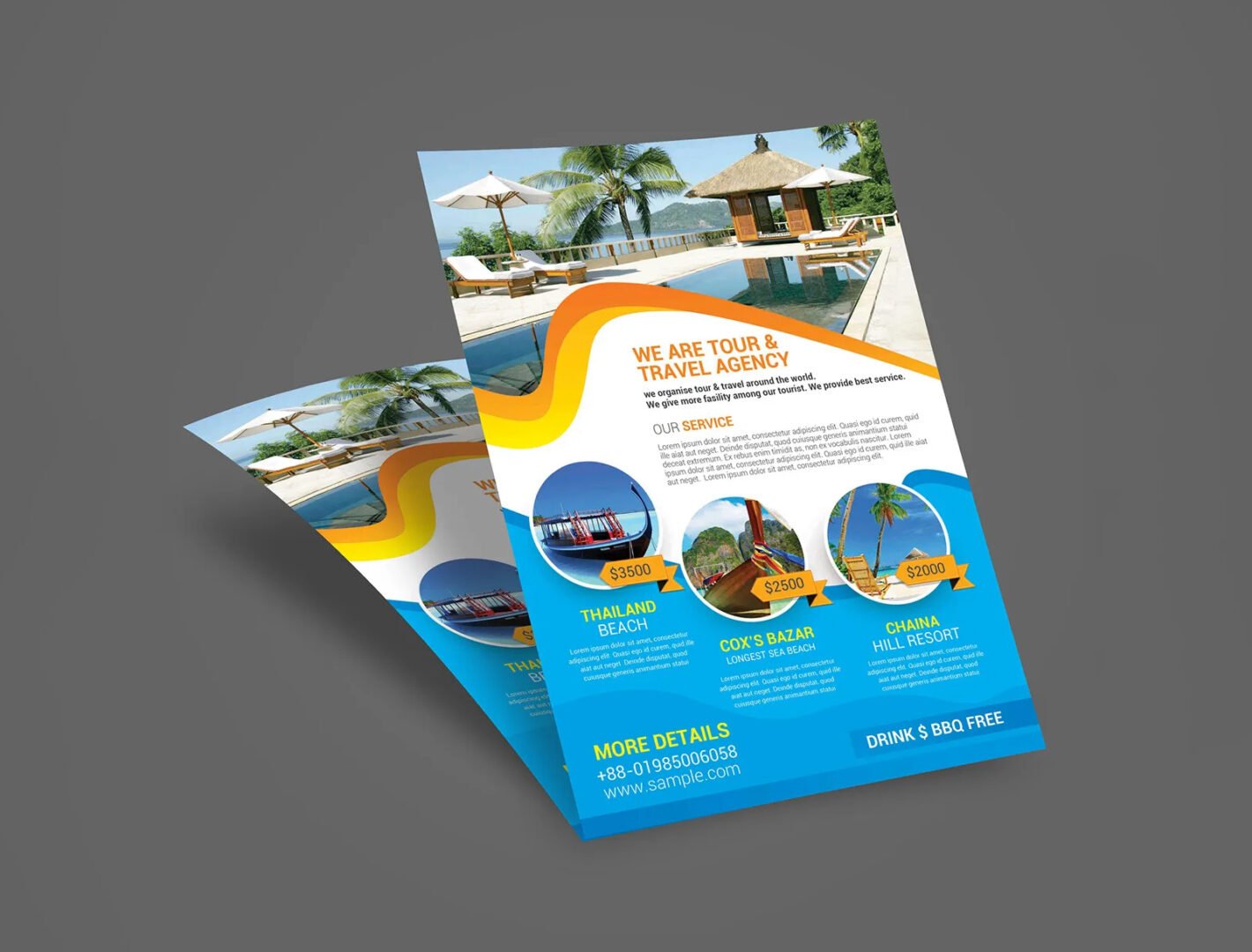 200 GSM Glossy Paper Flyer (Size: A4)