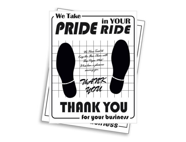 80 GSM Woodfree Paper Car Mat 2 Color Size 30x42 cm - Image 2