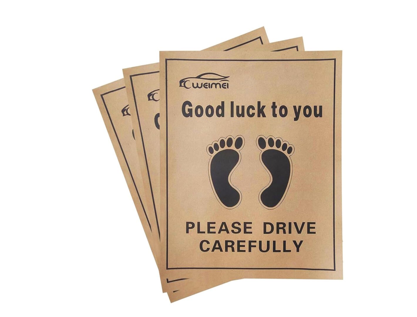 80 GSM Woodfree Paper Car Mat 2 Color Size 42x60 cm