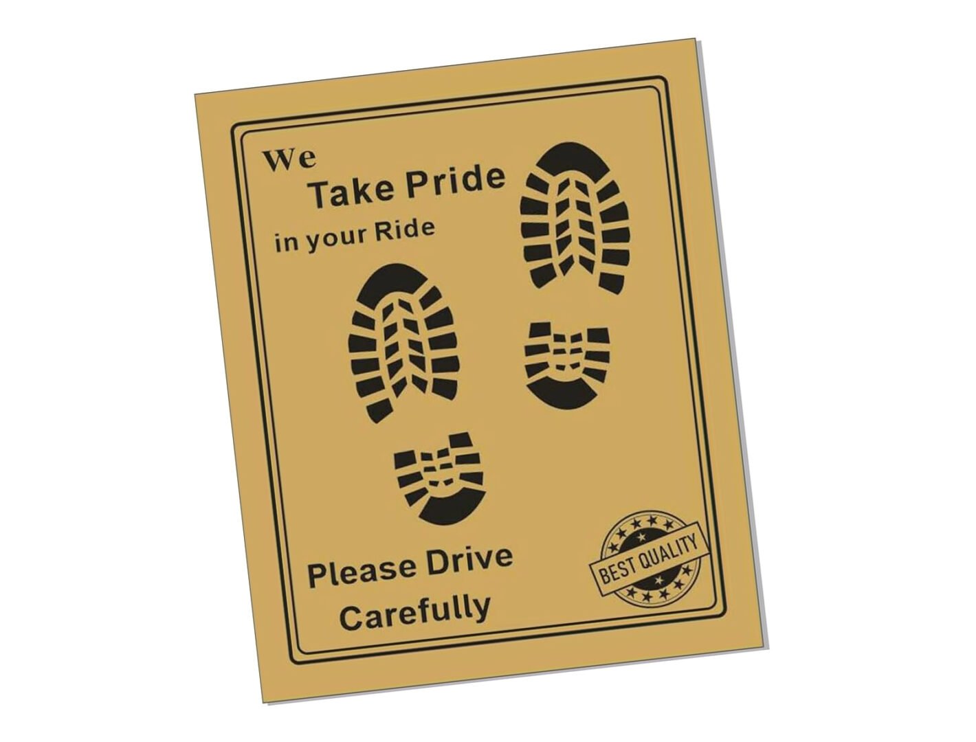 80 GSM Woodfree Paper Car Mat 2 Color Size 48x68 cm