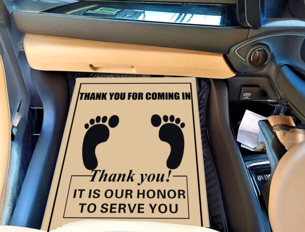 80 GSM Woodfree Paper Car Mat 4 Colors Size 30x42 cm - Image 2