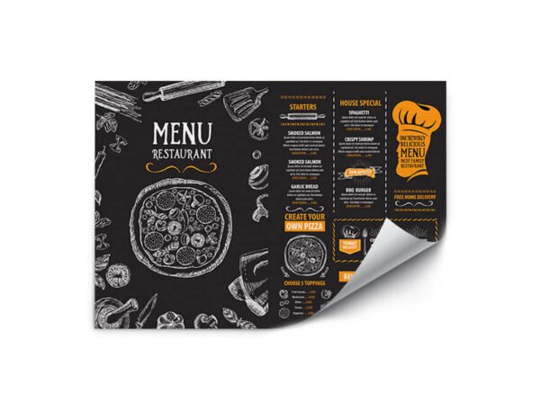 80 GSM Woodfree Paper Table Mat  (Size: 34x48cm) 2 Color - Image 2