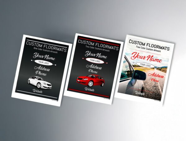 90 GSM Glossy Paper Car Mat 2 Color Size 30x42 cm - Image 4