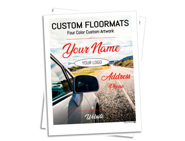 90 GSM Glossy Paper Car Mat 2 Color Size 30x42 cm - Image 2