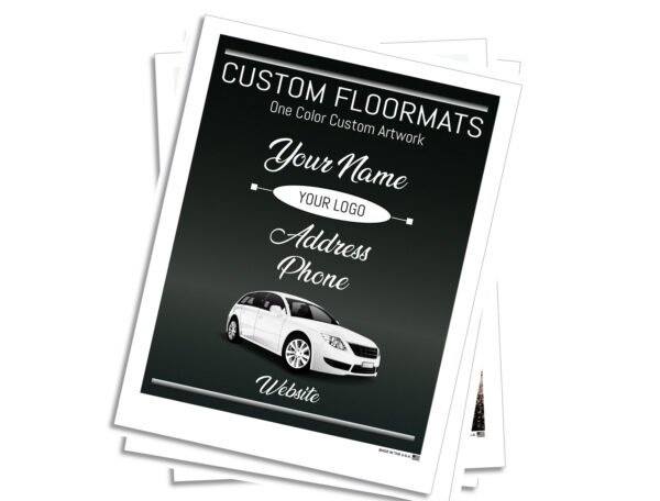 90 GSM Glossy Paper Car Mat 2 Color Size 34x48 cm